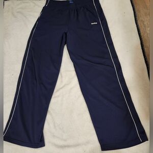 Mens Sz S Retro Stretch Waistband Reebok Blue Track Pants